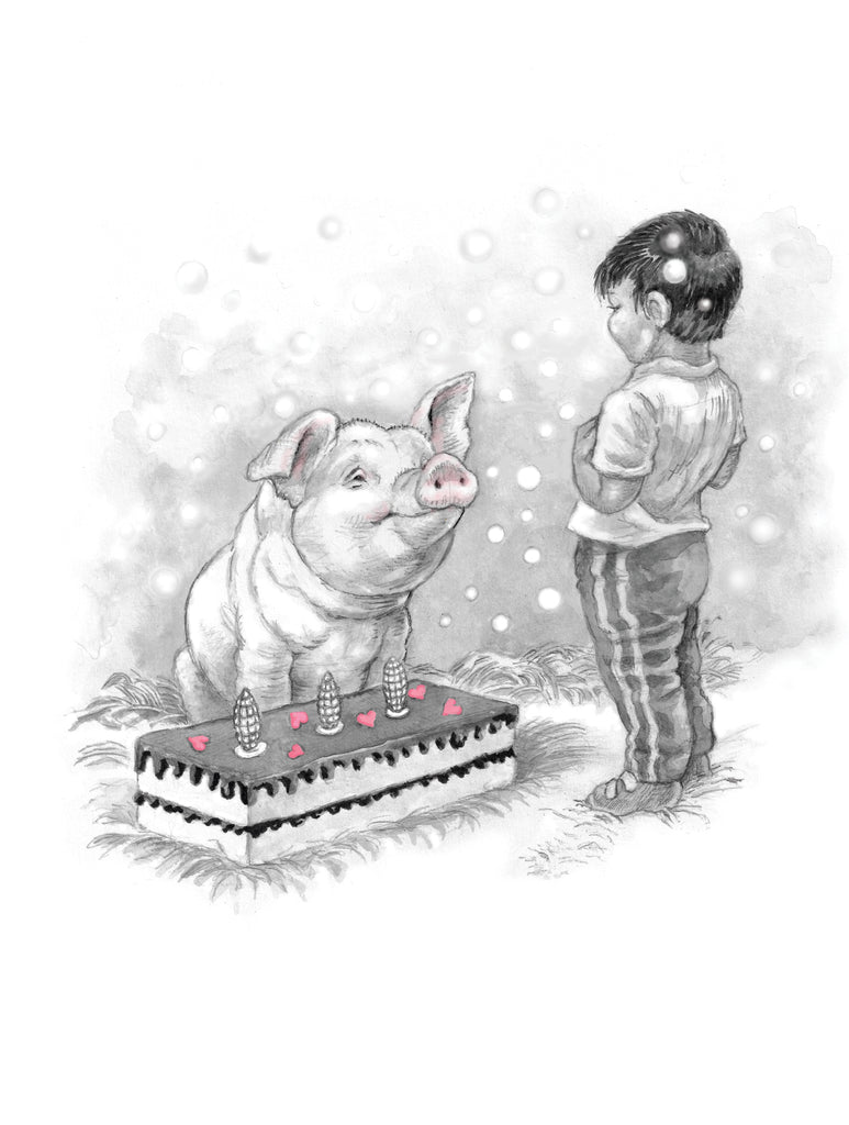 Farm Pig Magical - Birthday Card
