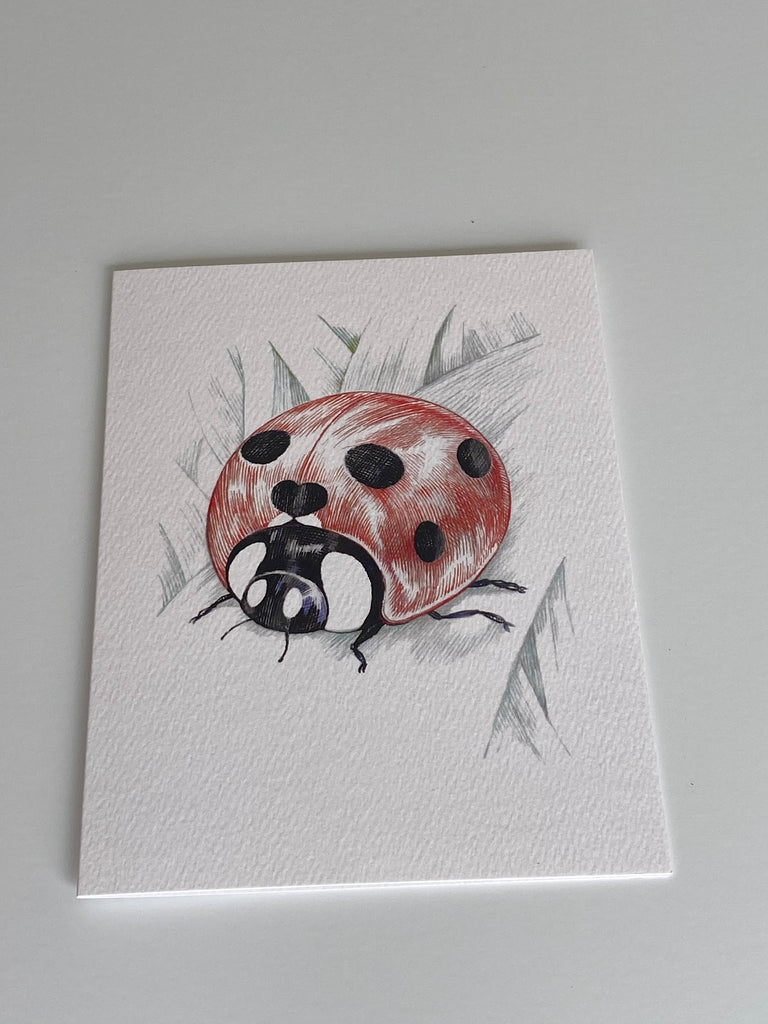 Ladybug Hearts - Friendship Card