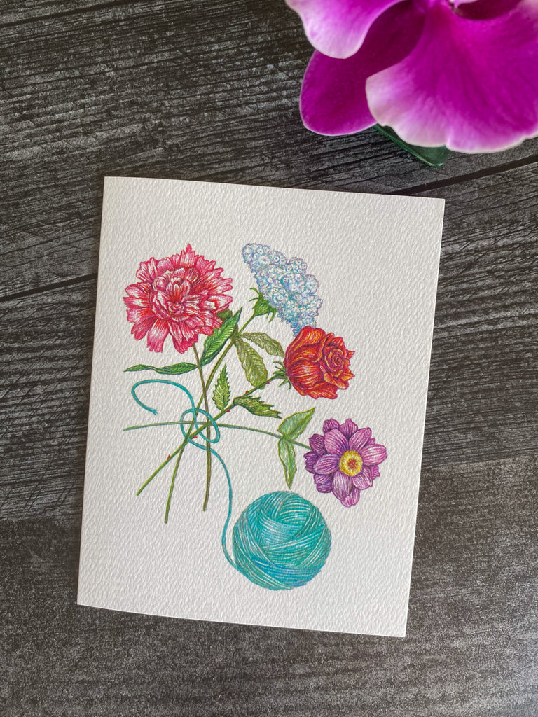 Garden Bouquet - Thank You Card
