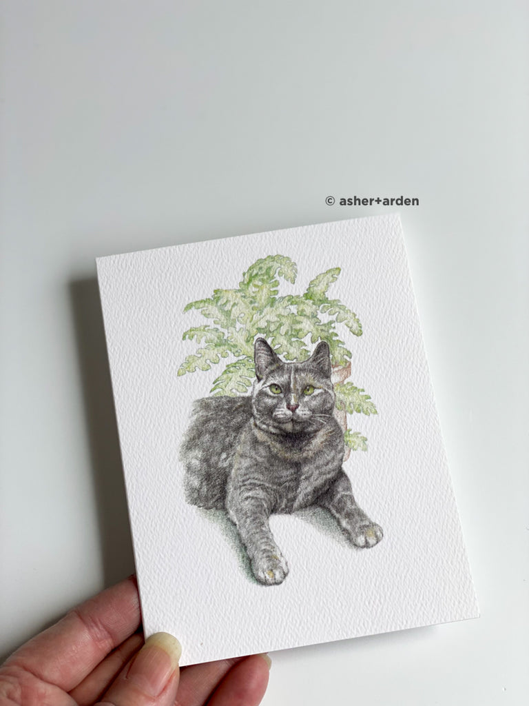 Garden Shed Cat - Notecards