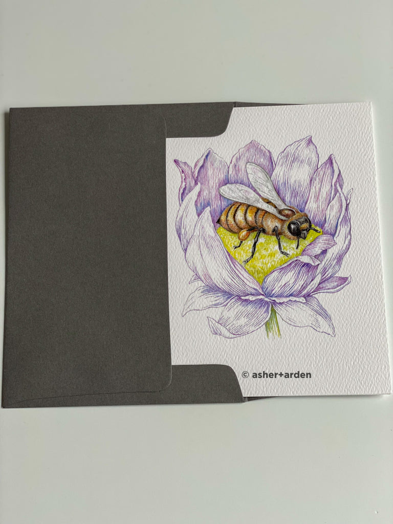 Garden Pollinator Bee Notecards