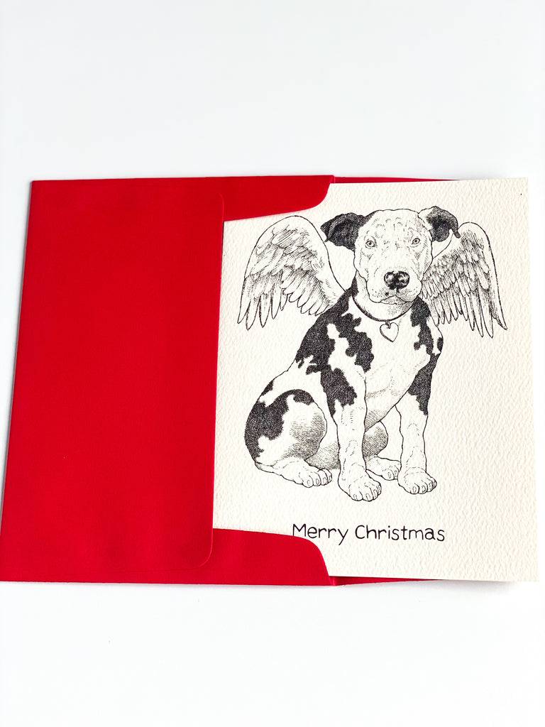 Angel Dog - Holiday Card