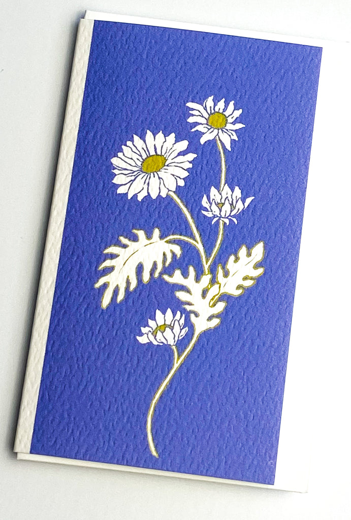 Garden Mini Card Set - Aster on Blue Floral
