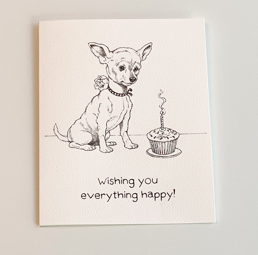 Chihuahua Wishes - Birthday Card