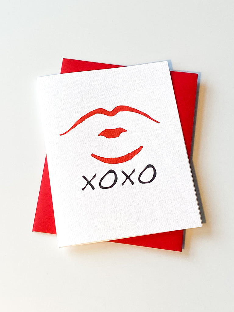 Kisses Valentine - love card