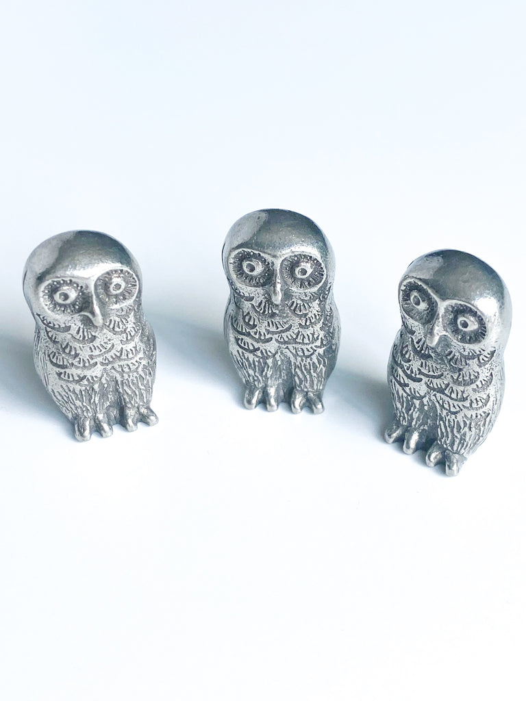 owl - netsuke figurine