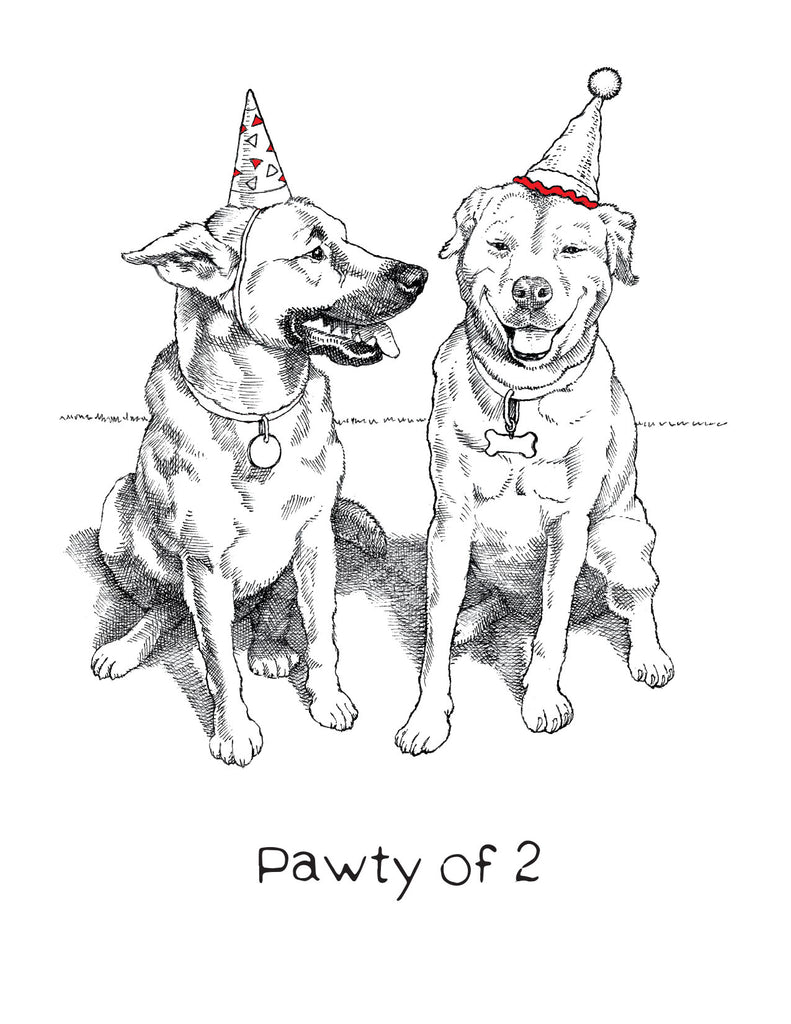 Dog Birthday Besties - Birthday Card