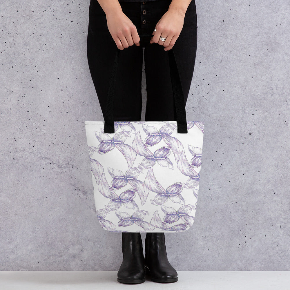 Purple petals - tote bag