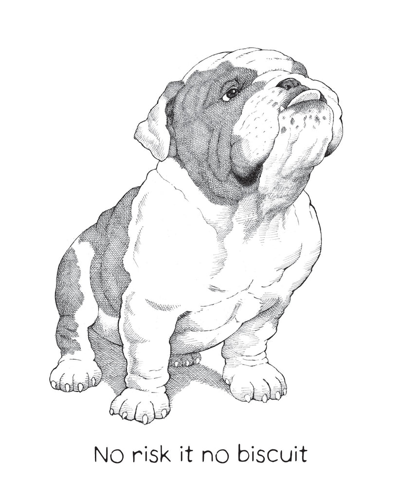 American Bulldog Denali - friendship card