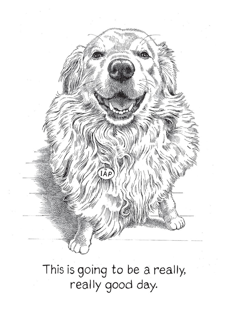 Golden Retriever Dog - Birthday Card