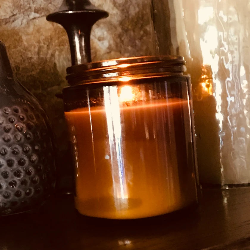 Glass Jar Candle - Oakmoss + Amber