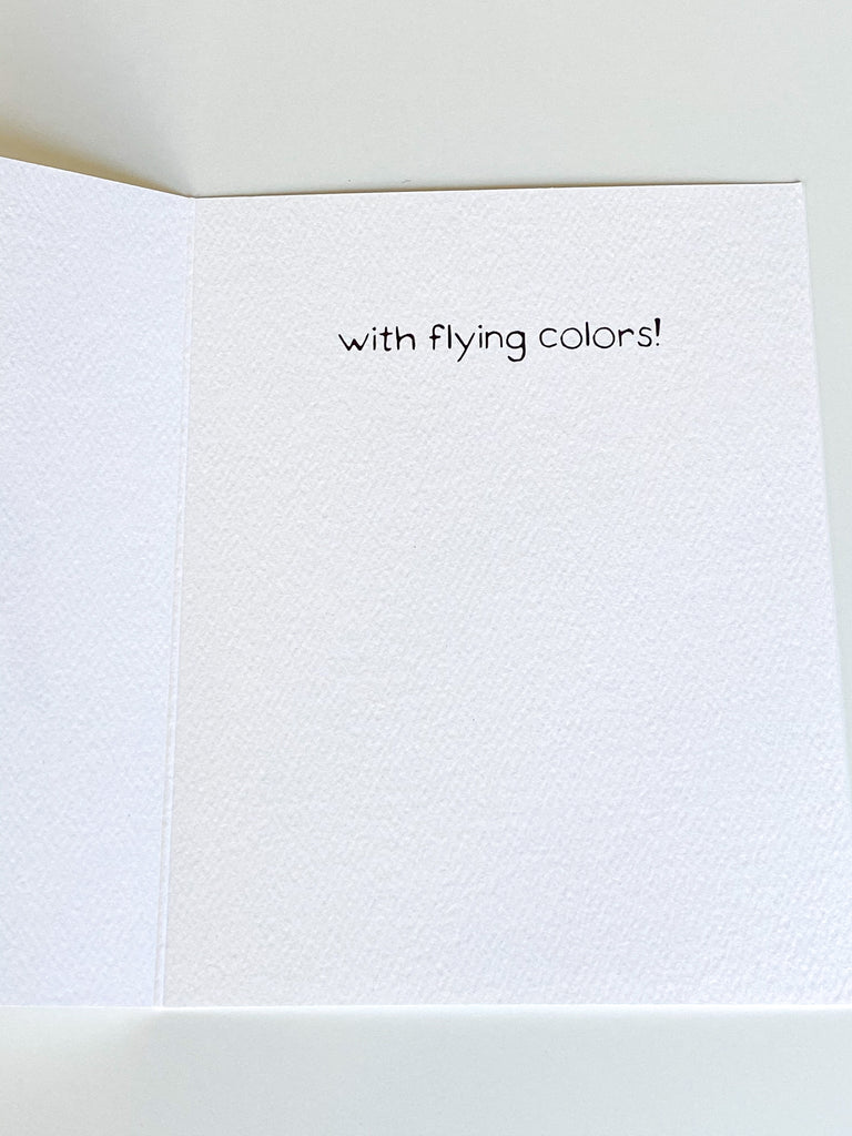 Flying Colors - Graduation card