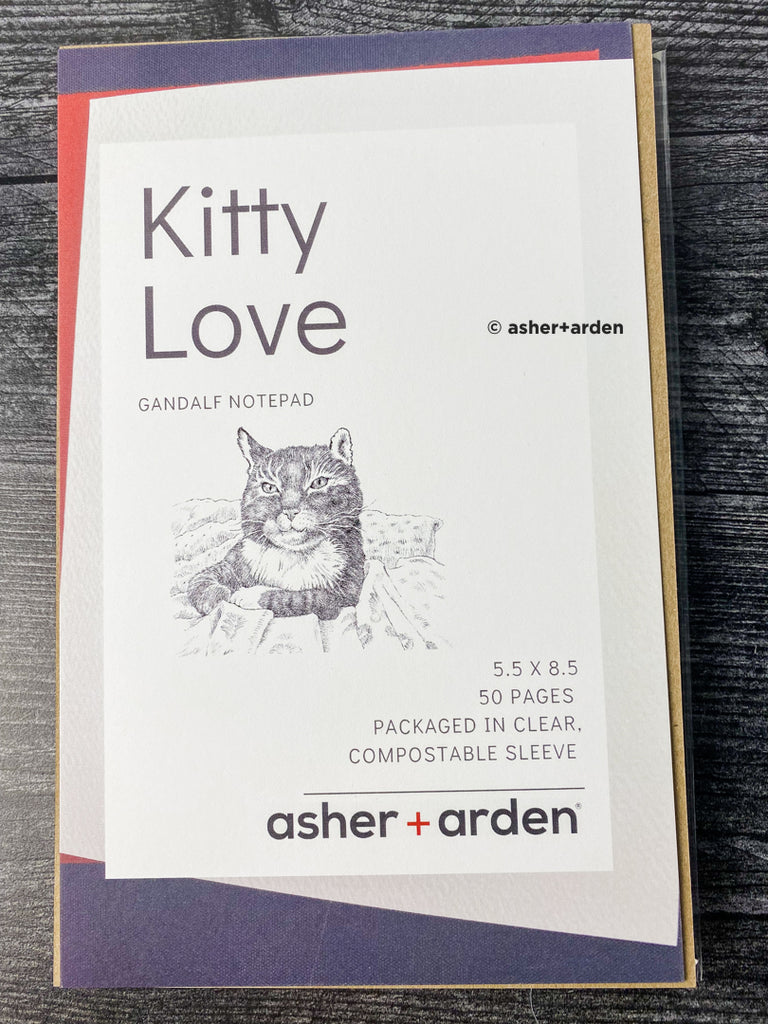 kitty love notepad - gandalf