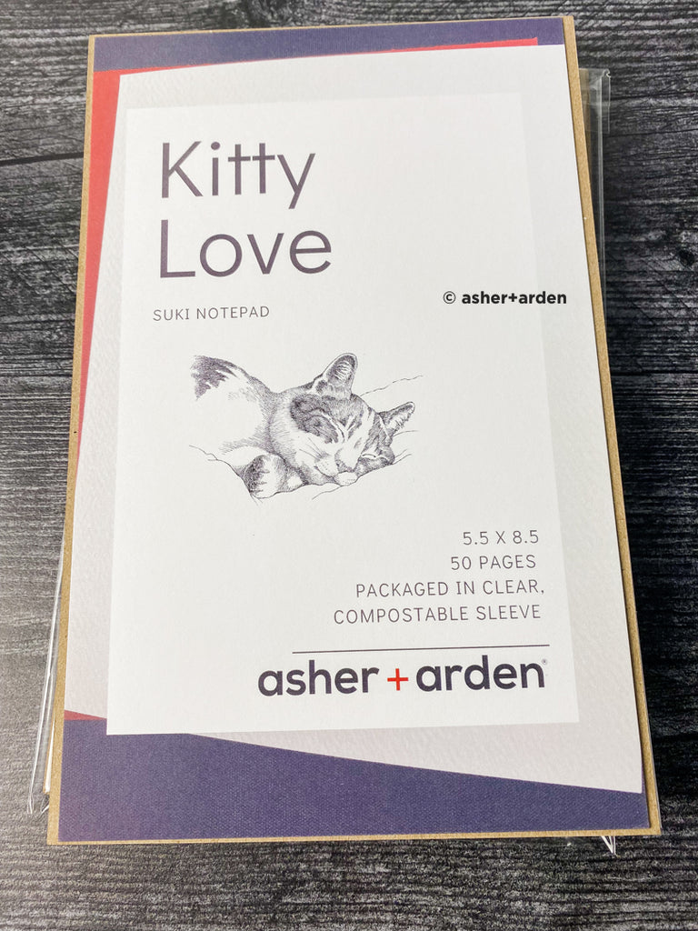 kitty love notepad - suki