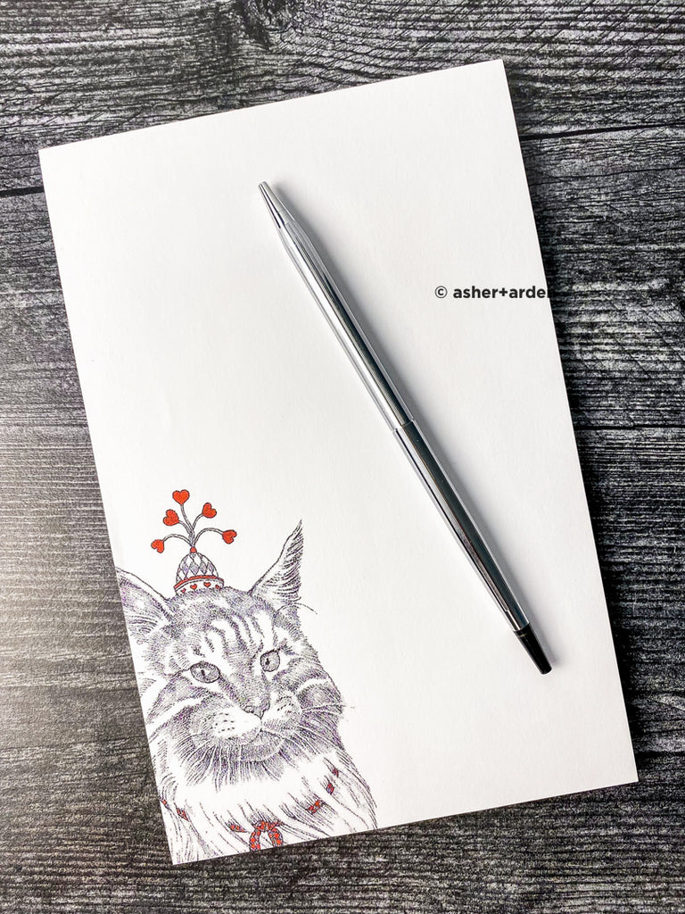 kitty love notepad - crepes
