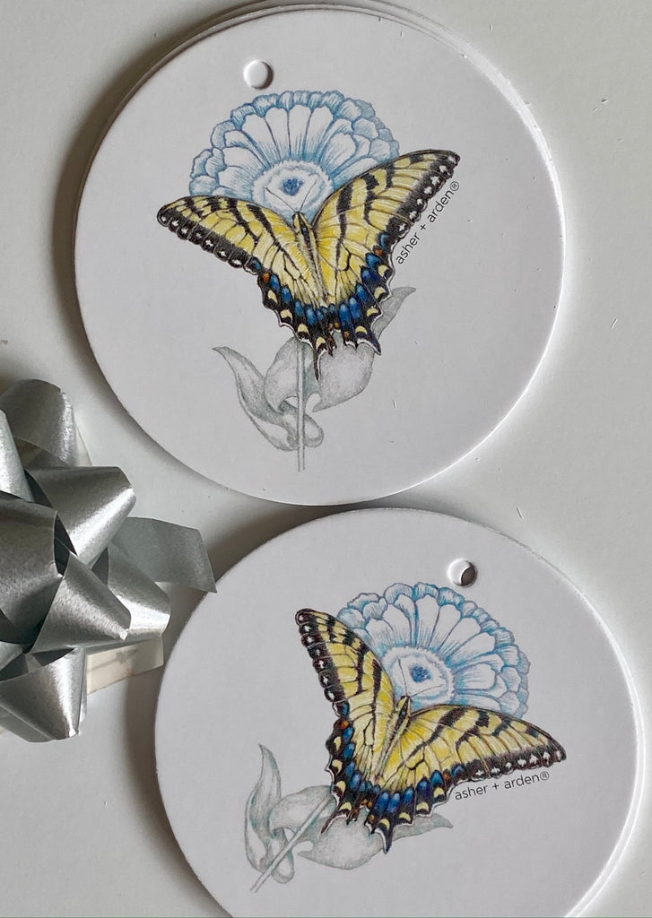 gift tags - butterfly - 10 pk