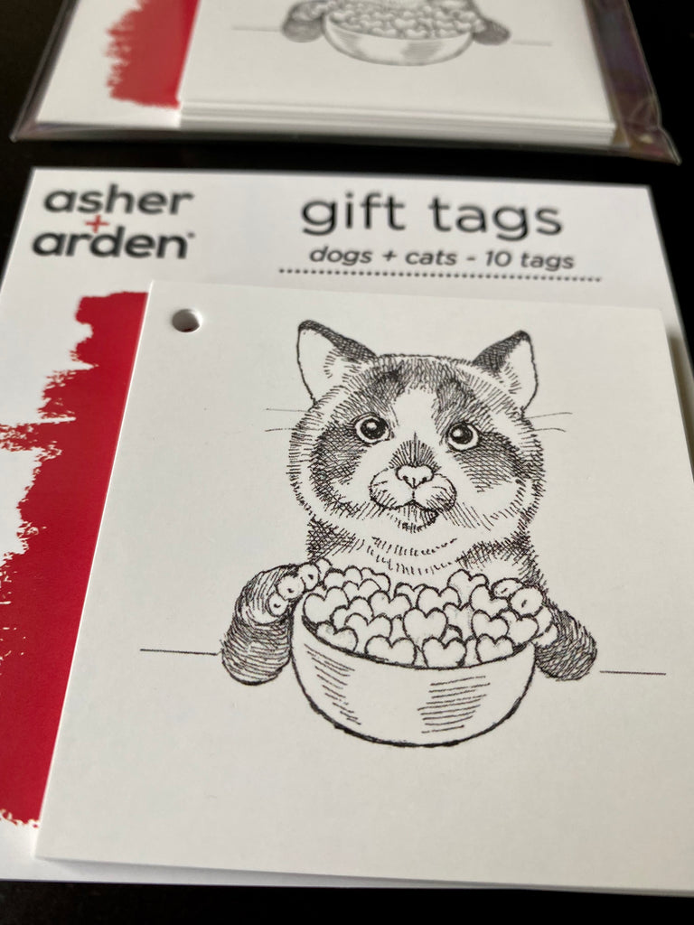gift tags - tabby cat - 10 pk