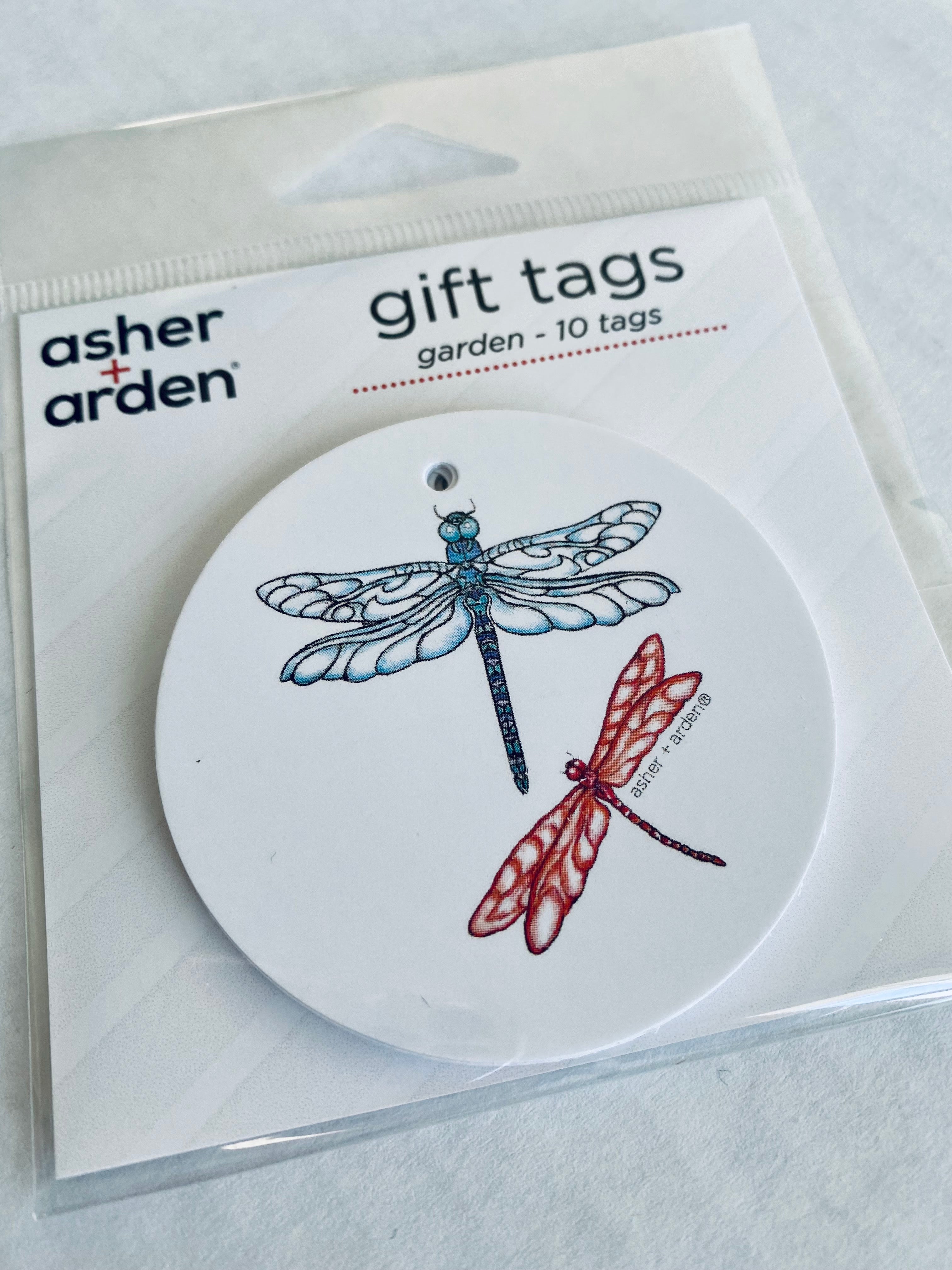 gift tags - dragonflies - 10 pk – asher + arden