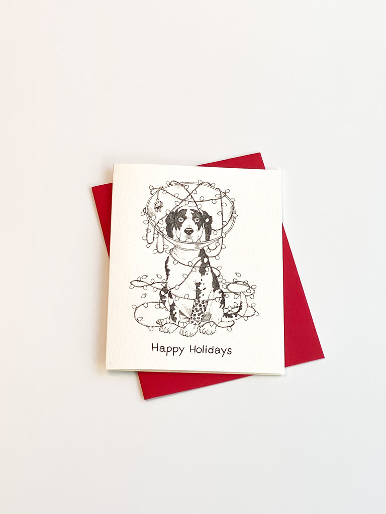 trevor dog - holiday card