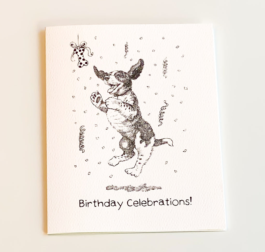 Celebration Dog - Birthday Card