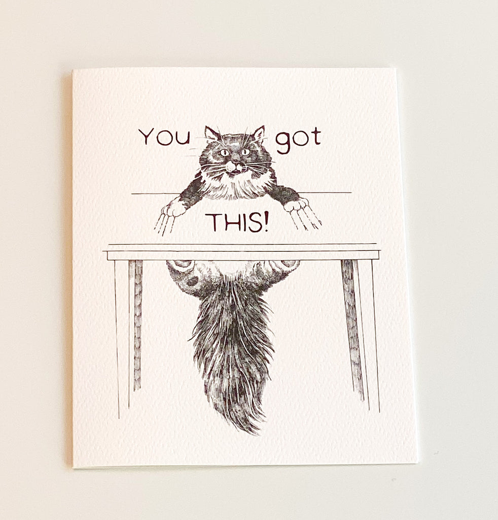 Hazel Cat - Encouragement Card
