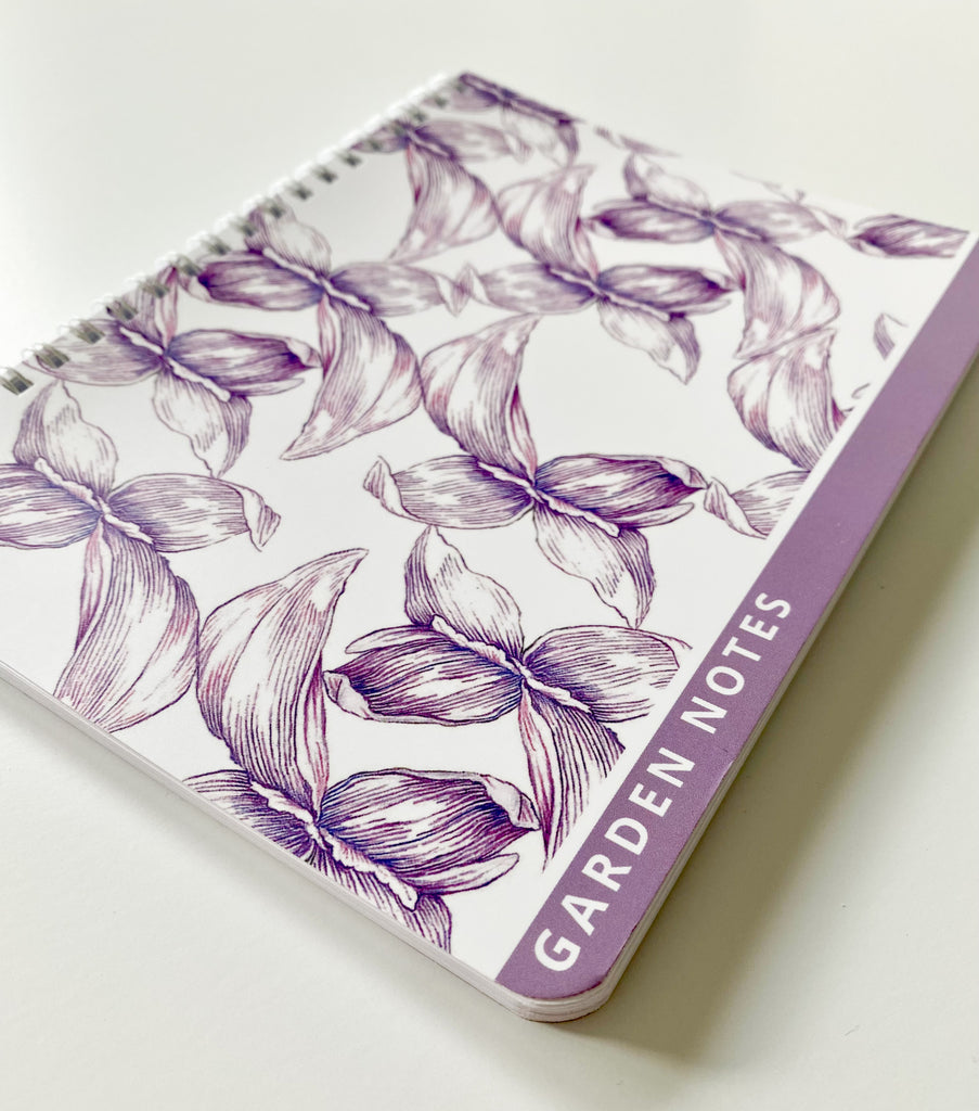 Spiral Notebook - Purple Petals