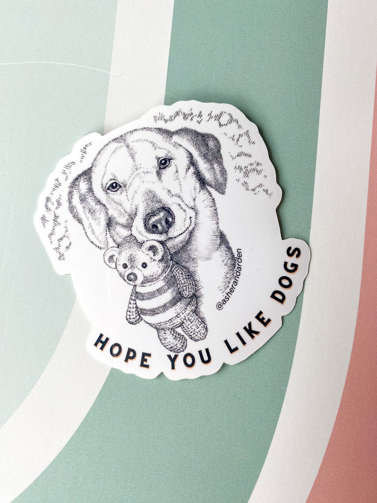 Dog Vinyl Sticker - Dog Love