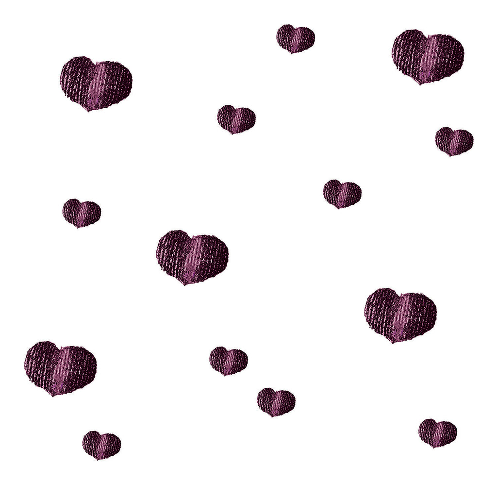 Purple Hearts - Love Card
