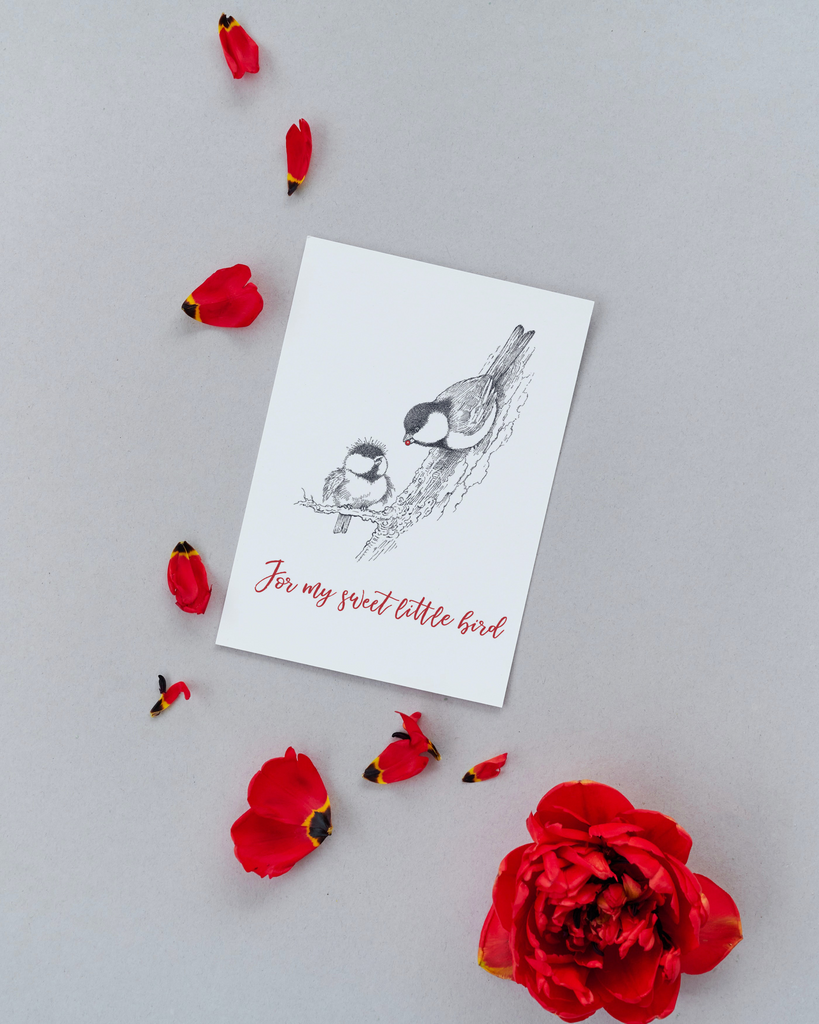 Chickadee Love- Holiday Card